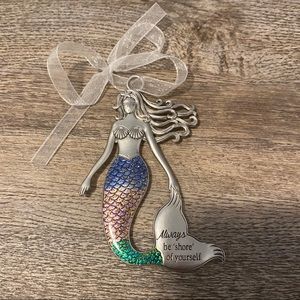Always be shore of yourself mermaid tree ornament